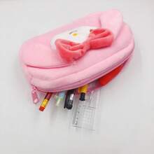 毛绒铅笔盒 - 适合学生使用的柔软卡通笔袋，带有 Y2K、旋律、设计的可爱文具收纳盒 - 圣诞节的完美礼物 - 彩色 - 查看 8