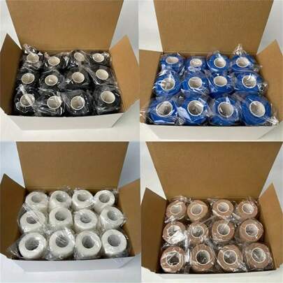 15/30-Piece Elastic Self-Adhesive Sports Bandages - Versatile For Finger, Ankle, Wrist, Waist, Knee & Elbow Protection(No Box)