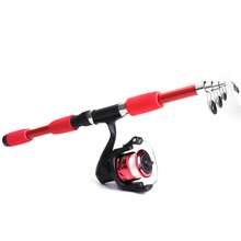 Vara de Pesca de Fibra de Vidro FTK Barata 1.8M/5.9FT, Vara Telescópica de Esportes ao Ar Livre - Azul - Visão 7
