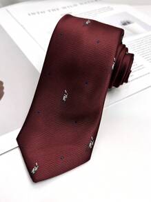 1 chiếc cà vạt dệt jacquard thủ công dành cho nam phù hợp cho công việc, mặc hàng ngày, tiệc tùng và làm quà tặng Giáng sinh - Nhiều màu - Xem 6