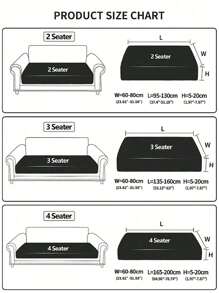 1入純色沙發套，簡約風格，防滑沙發套，個性化沙發套日常使用 - 彩色 - 查看 3