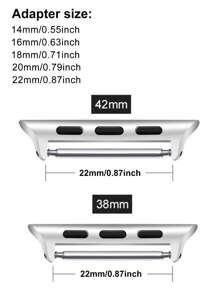 4pcs/Set Watchband Connector 14-16-18-20-22mm Width Compatible With Apple Watch Ultra 2 49mm 45mm 44mm 42mm 41mm 40mm 38mm Adapter Compatible With Apple Watch Ultra Series 9 SE 8 7 6 5 4 3 2 1 Straps As A Gift For Students Returning To School - Multicolor - View 3