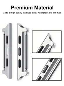 4pcs/Set Watchband Connector 14-16-18-20-22mm Width Compatible With Apple Watch Ultra 2 49mm 45mm 44mm 42mm 41mm 40mm 38mm Adapter Compatible With Apple Watch Ultra Series 9 SE 8 7 6 5 4 3 2 1 Straps As A Gift For Students Returning To School - Multicolor - View 4