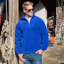Result Unlined Active 1/4 Zip Anti-Pilling Fleece Top (N/A) - Royal Blue - View 2