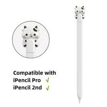 Cute Bear Case Compatible With Apple Pencil Pro And 2nd Generation And Apple Pencil (USB-C) , Silicone Protective Cover Sleeve With Apple Pencil 1st Generation