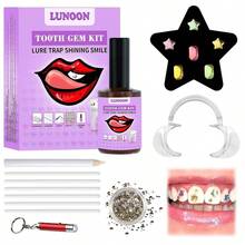 16pcs Rhinestone Dental Kit, Rhinestone Tooth Paw DIY Dental Gem Kit, Professional Rhinestone Dental Kit Tooth Gem Kit Jewellery Dental Kit, Rhinestone Dental Kit And 1 Piece Mouth Opener - Multicolor - View 5