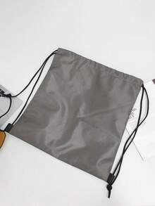 Waterproof Drawstring Backpack Large Capacity Sports Bag For Men And Women, Suitable For Travel, Fitness, Basketball, Rugby, Etc. - Grey - View 4