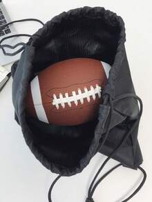 Waterproof Drawstring Backpack Large Capacity Sports Bag For Men And Women, Suitable For Travel, Fitness, Basketball, Rugby, Etc. - Grey - View 12