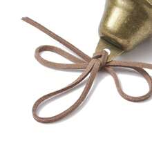 1 件金属巫婆风铃，带绳和木珠，古铜色复古风铃风格，波西米亚风格房间的家居装饰，万圣节和圣诞节装饰，古董黄铜工艺品和装饰配件