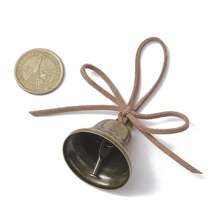 1 件金属巫婆风铃，带绳和木珠，古铜色复古风铃风格，波西米亚风格房间的家居装饰，万圣节和圣诞节装饰，古董黄铜工艺品和装饰配件