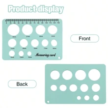 1入組乳頭尺，奶嘴測量尺，矽膠和柔軟的邊緣尺寸測量乳頭，乳腺泵尺寸測量工具-新手媽媽必備的工具 - 多色 - 查看 7
