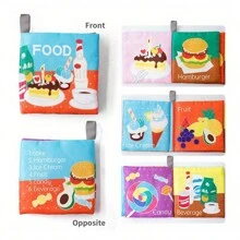 The First Soft Cloth Book For Babies, With Rustling Sound When Rubbed, Includes Animal, Dinosaur, Food, Transportation, Space And Ocean Series, Christmas And - Multicolor - View 15