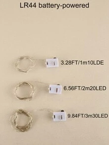 4入組/8入組/12入組小仙女小白盒LED燈,閃爍的卧室童話燈,卧室小型LED彩燈,適用於手工DIY,中心裝飾,派對,婚禮,聖誕桌面裝飾,溫暖的卧室童話氛圍燈 - 多色 - 查看 12