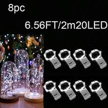 4入組/8入組/12入組小仙女小白盒LED燈,閃爍的卧室童話燈,卧室小型LED彩燈,適用於手工DIY,中心裝飾,派對,婚禮,聖誕桌面裝飾,溫暖的卧室童話氛圍燈 - 多色 - 查看 14