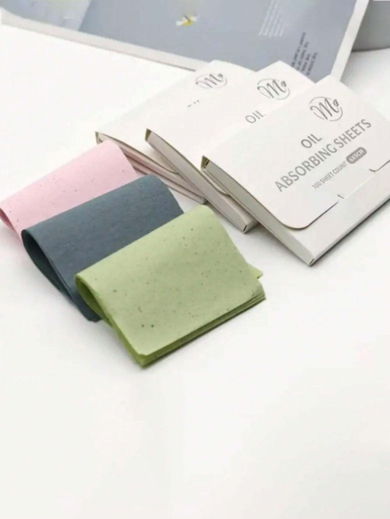 100 Sheets Oil Absorbing Tissues Soft Blotting Paper Sheets For Oily