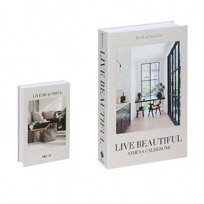 1pc/2pcs/3pcs/4pcs Modern Fake English Books, Home Decor Ornament Books, Creative Prop Books Gifts Birthday Graduation