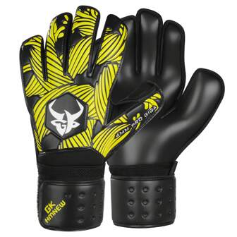 GKHMNEW Gants de gardien de but de football pour jeunes et adultes avec paumes à prise forte, gants de gardien de but avec protection des doigts, gants de football, gants de gardien de but respirants, latex 4mm