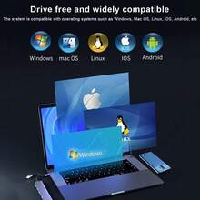 STONESKY 7 In 1 Multiport USB-C Hub Type C To USB 3.0 2.0 Adapter For IOS Pro - Bạc - Xem 8