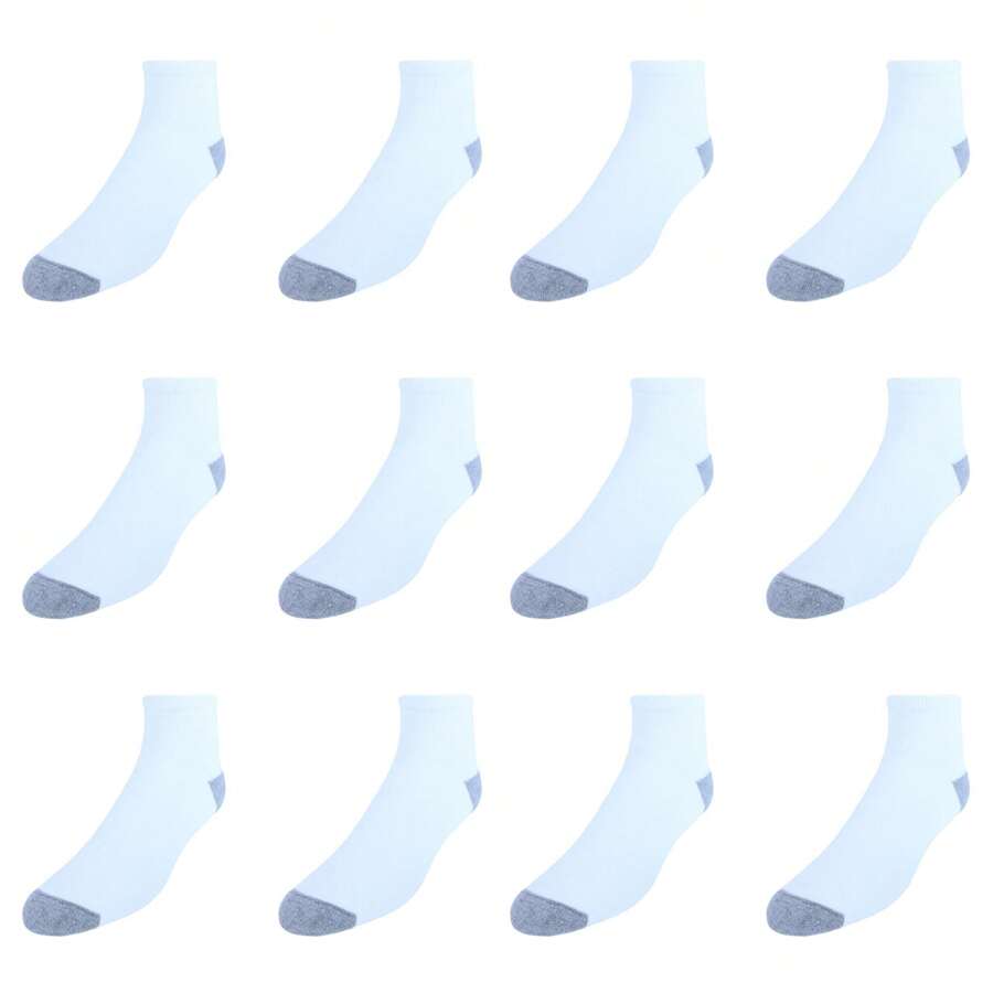 Hanes Men's FreshIQ XTemp Ankle Socks (12 Pack) SHEIN USA