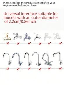 1入組多功能水龍頭噴頭套裝，含有51.18英寸軟管、易於使用的洗髮水轉接器和淋浴頭，適用於0.86英寸口徑水龍頭，和寵物沐浴用噴頭輕鬆連接 - 彩色 - 查看 4