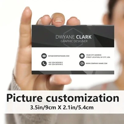 [Customized] 200/500pcs Customized Cards, Custom Photos, Personalized Business Cards, Custom Tags, Office Desk Business Cards, Thank You Cards, Invitation Cards, Business Cards, Water-Resistant Surfacecustomized Card,Business Card Custom,Business Cards Custom