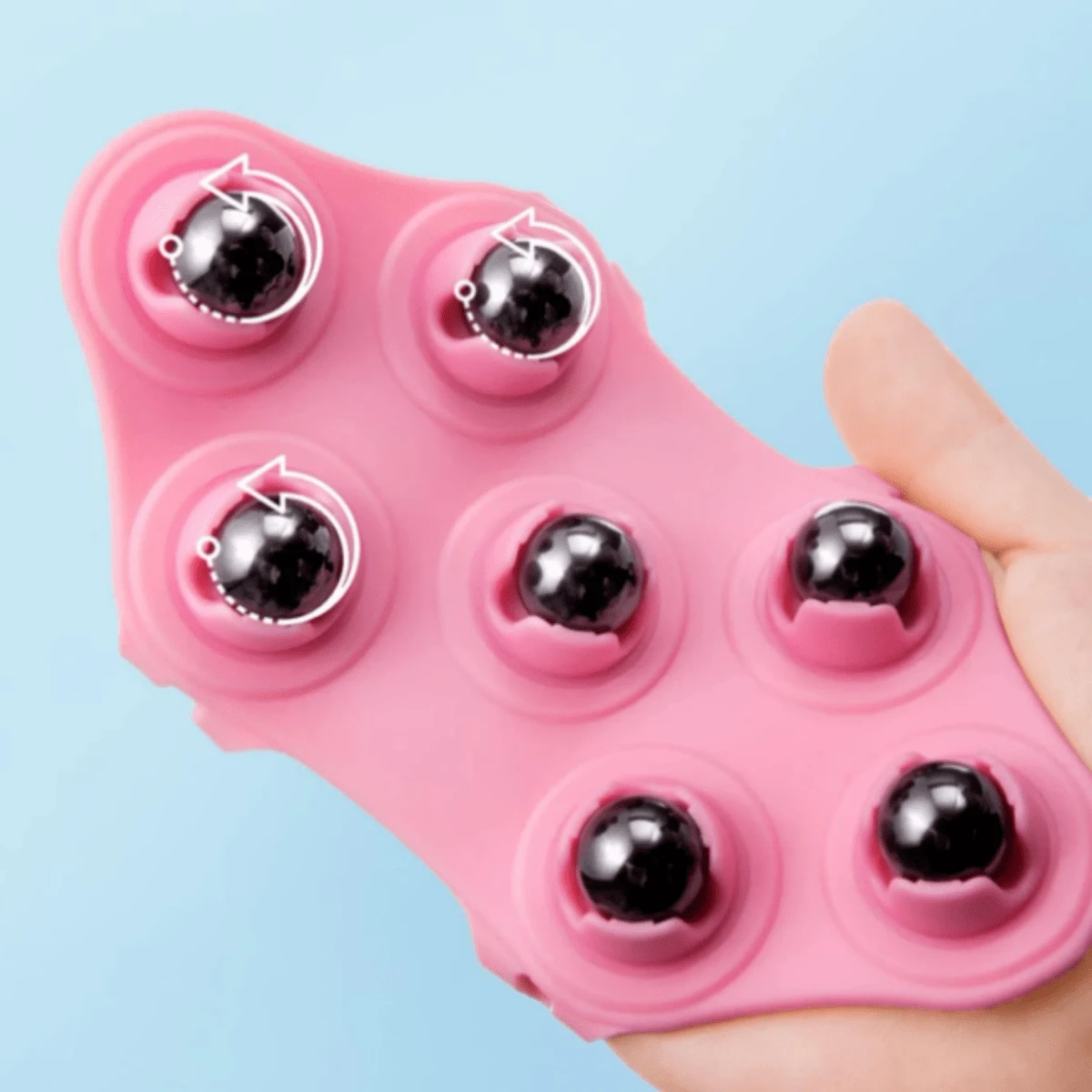 1pc Manual Body Massage Roller With 7 Massage Beads, Abdominal, Leg ...