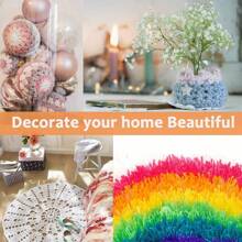 1/12 件丙烯酸针织纱团 - 双层针织多色纱包，配有钩针和针迹标记，适用于任何钩针和针织迷你项目 DIY