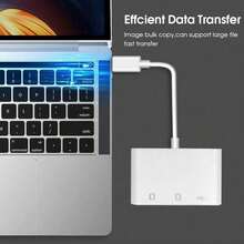 STONESKY 3 In 1 USB C Multi Port Converter Adapter SD Card Reader For IOS Pro Laptop - trắng - Xem 9