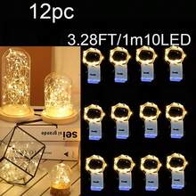 4入組/8入組/12入組小仙女小白盒LED燈,閃爍的卧室童話燈,卧室小型LED彩燈,適用於手工DIY,中心裝飾,派對,婚禮,聖誕桌面裝飾,溫暖的卧室童話氛圍燈 - 多色 - 查看 25