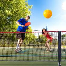 Outdoor Indoor Portable Mini Best Pickleball Nets System Set Regulation Heavy Duty Pro Pickleball Set With Net For Driveway Pickleball Nets Portable Outdoor Regulation Size - Red - View 5