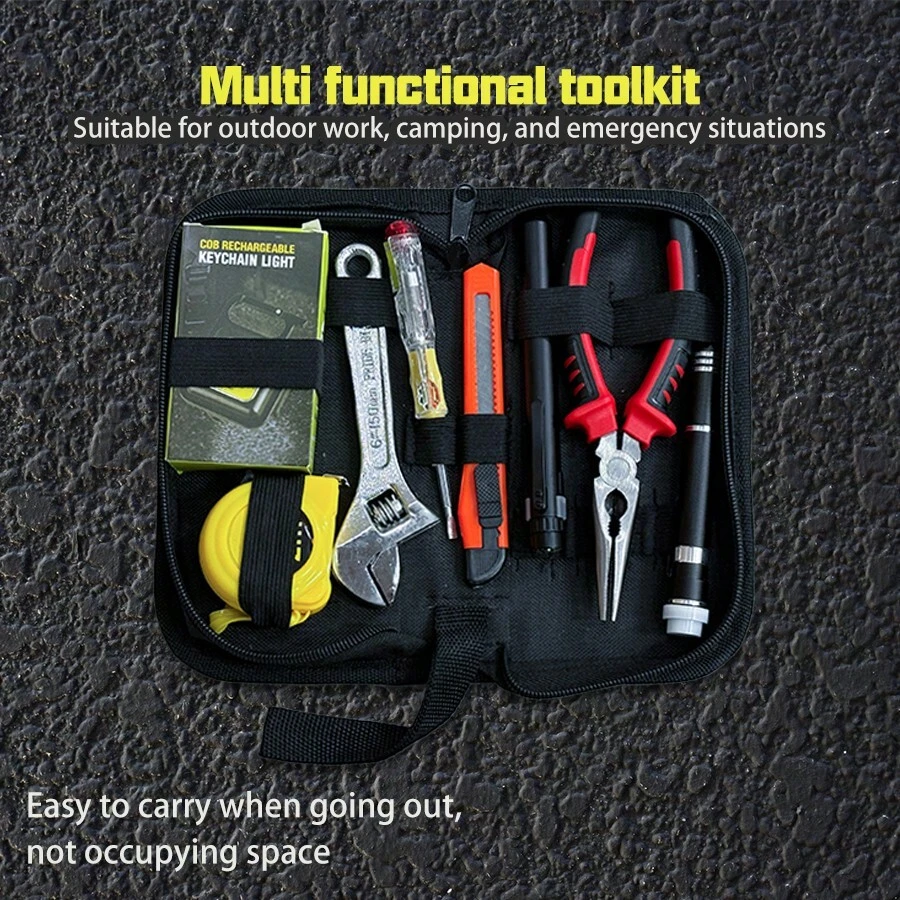 8件套工具套装 汽车维修工具组合混合工具套装 通用家用手动工具套装 多功能螺丝刀套装 手动维修工具套装 - 黑色 - 查看 1