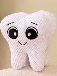 仿真牙齿毛绒青蛙娃娃生日礼物送女朋友、朋友、男朋友、创意搞笑礼物 - 白色 - 查看 16