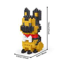 1 pièce Série chien de compagnie Blocs de construction de particules de taille micro, un jouet qui développe la dextérité des doigts et les capacités de réflexion, convient aux débutants dans les blocs de construction de cadeaux, décoration de chambre