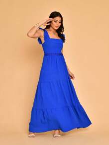 Women Dresses - 寶藍色 - 查看 1