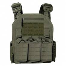 Molle Mag Pouch Tactical Triple Mag Pouch Laser Cutting Open-Top Mag Pouch With Adjustable Bungee Straps Easy Carry And Use For Games - Army Green - View 4