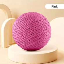 Bola grande de sisal para rascar gatos (interactiva, con sonido), juguete duradero para mascotas para morder, raspar, pulir dientes y entretenerse, adecuado para que los gatos persigan, muerdan y rasquen - Multicolor - Ver 17