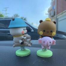 新款 Yier 熊猫玩具布布杜杜玩偶收藏版可爱动作熊玩具可爱娃娃摆件家居装饰生日圣诞礼物桑尼天使、布布杜杜、布布杜杜熊猫 - 彩色 - 查看 7