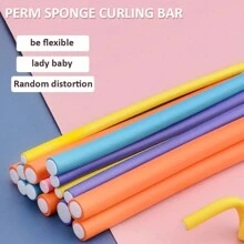 10 pièces Outil de frisage flexible et facile à utiliser, fer à friser en mousse douce, couleur aléatoire. Rouleaux à cheveux, boucles sans chaleur, friseur, produits et accessoires capillaires pour salon de coiffure, essentiels de voyage, rentrée scolaire, vacances, accessoires capillaires pour femmes