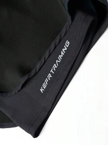 2 件女式夏季运动健身短裤 - 内置防光跑步短裤 - 适合瑜伽、骑行、训练、健身和跑步女式平角短裤 - 灰色 - 查看 8