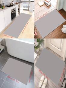 1 pièce Paillasson minimaliste moderne à motif de champignon à pois pour salon et chambre à coucher, tapis antidérapant et absorbant pour l'entrée et la cuisine