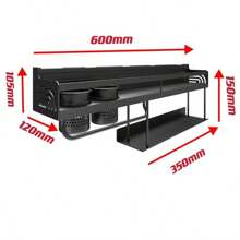 Wall Mounted Kitchen Racks - Zwart - Bekijken 6