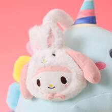 Miniso Sanrio角色肉桂狗軟毛絨熱身耳罩，冬季戶外保暖耳罩，禮物 - 白色 - 查看 8