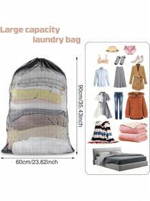 Large Capacity Multipurpose Mesh Drawstring Storage Bag Mesh Laundry Bag Wash Bag Underwear Laundry Storage Bag Reusable Dryer Bag Fabric Machine Washing Special Bag Washing Protector Bag With Elastic Band And Zipper For Shirts Stockings Clothing And Laundry Home Organizer Bag School Organizer Bags Teacher Storage Bags Organizer Storage Bins Laundry Basket Washing Machine Bag For Laundry Bathroom Dorm Travel For Dirty And Clean Clothes Bras