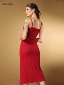 Women Short Dresses - Đỏ - Xem 5