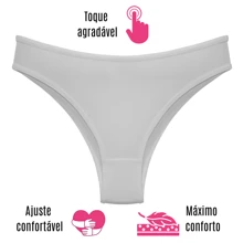 KIT 5 Panties Basic Versatile Comfort Model LAUNCH PROMOTION - 彩色 - 查看 5