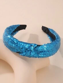 1pc Sparkly Girl's Hair Band For Party And Daily Decoration - Multicolor - View 16
