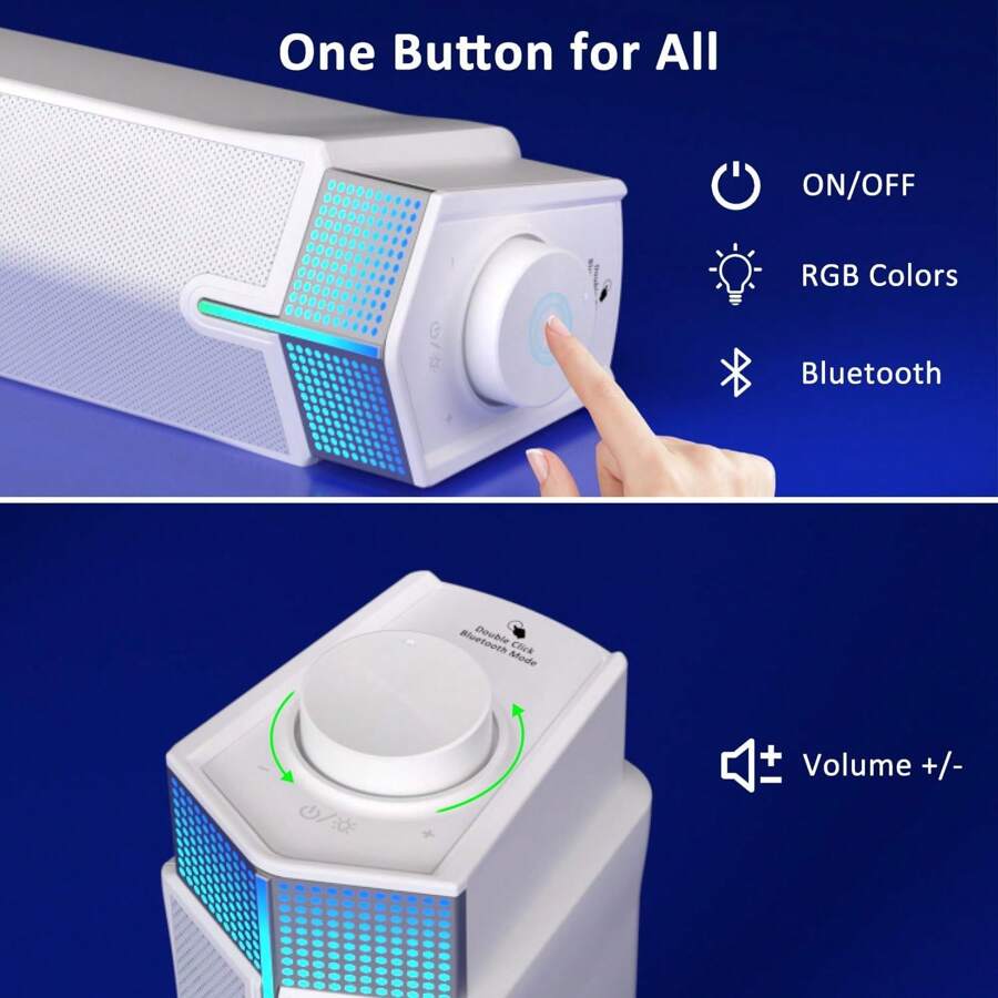 Jeecoo M20 Bluetooth Computer Speakers For PC Desktop Monitor, Gaming