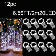 4入組/8入組/12入組小仙女小白盒LED燈,閃爍的卧室童話燈,卧室小型LED彩燈,適用於手工DIY,中心裝飾,派對,婚禮,聖誕桌面裝飾,溫暖的卧室童話氛圍燈 - 多色 - 查看 32