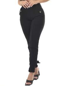 Women Sweater Pants - màu đen - Xem 4