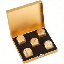 Juego de 5 dados de mesa, dados DD, conjunto de dados de juegos de póquer resistentes a la corrosión y duraderos para juegos de mesa de póquer de adultos - Multicolor - Ver 2